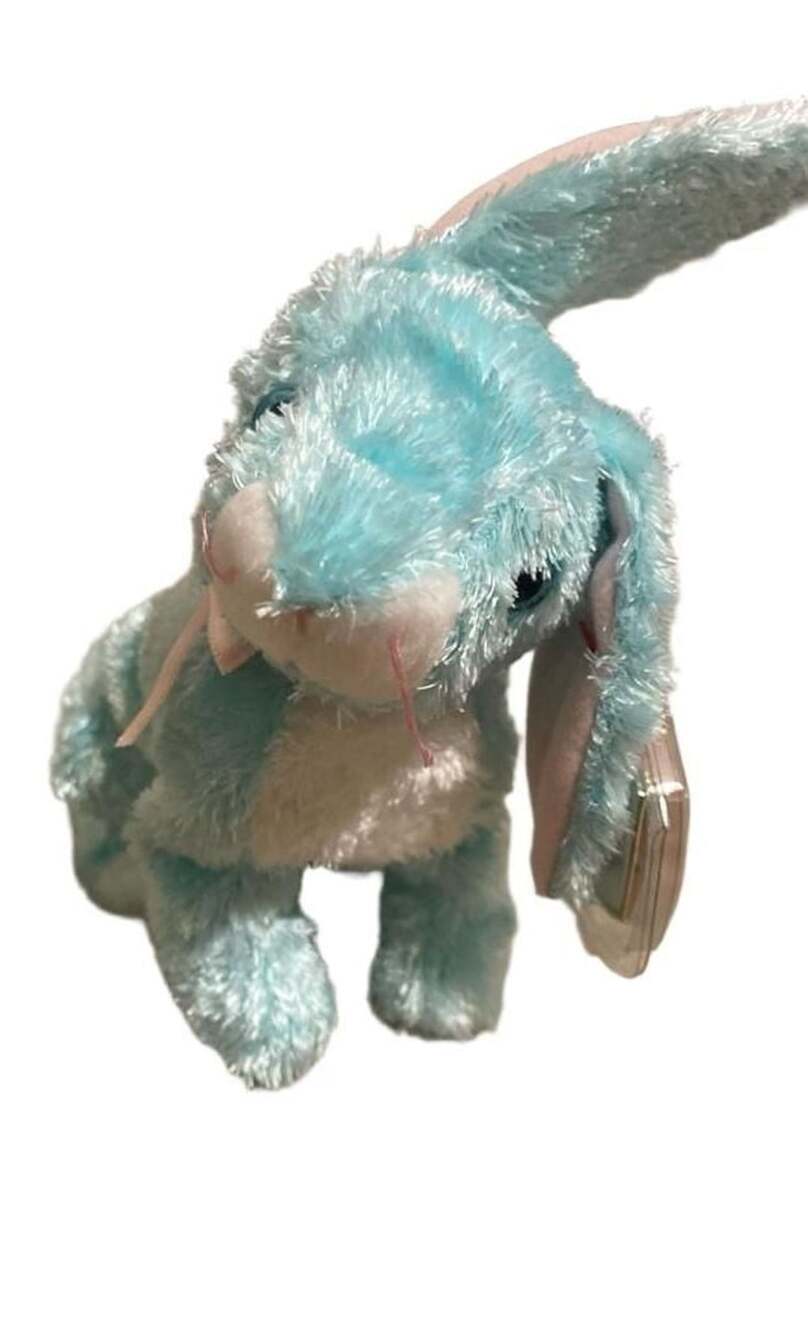 Ty Beanie Baby Spring The Blue Bunny Plush
